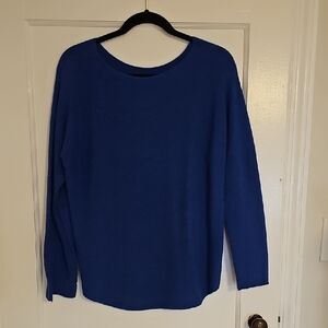 Blue Long Sleeve Lightweight Sweater